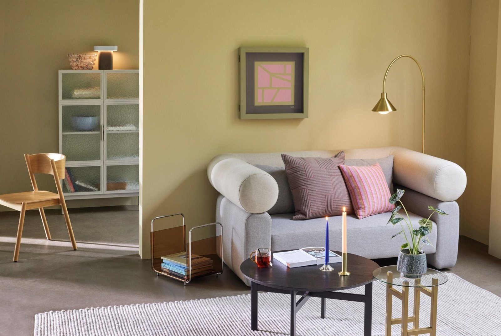 Hübsch Vera Soffa 2 - Sits, Grå - Azalea Home