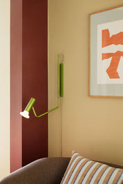 Hübsch Wally Vägglampa, Grön - Azalea Home