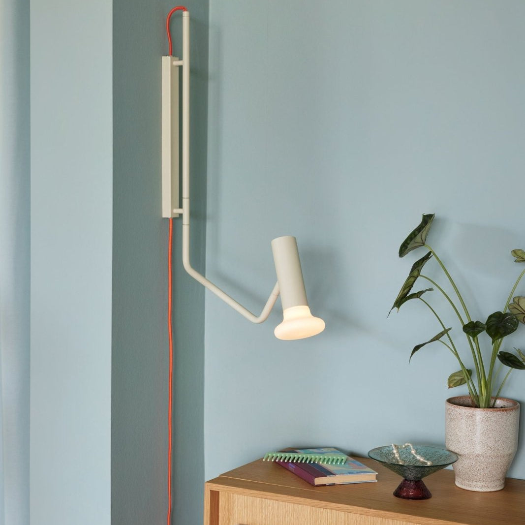 Hübsch Wally Vägglampa, Sand - Azalea Home