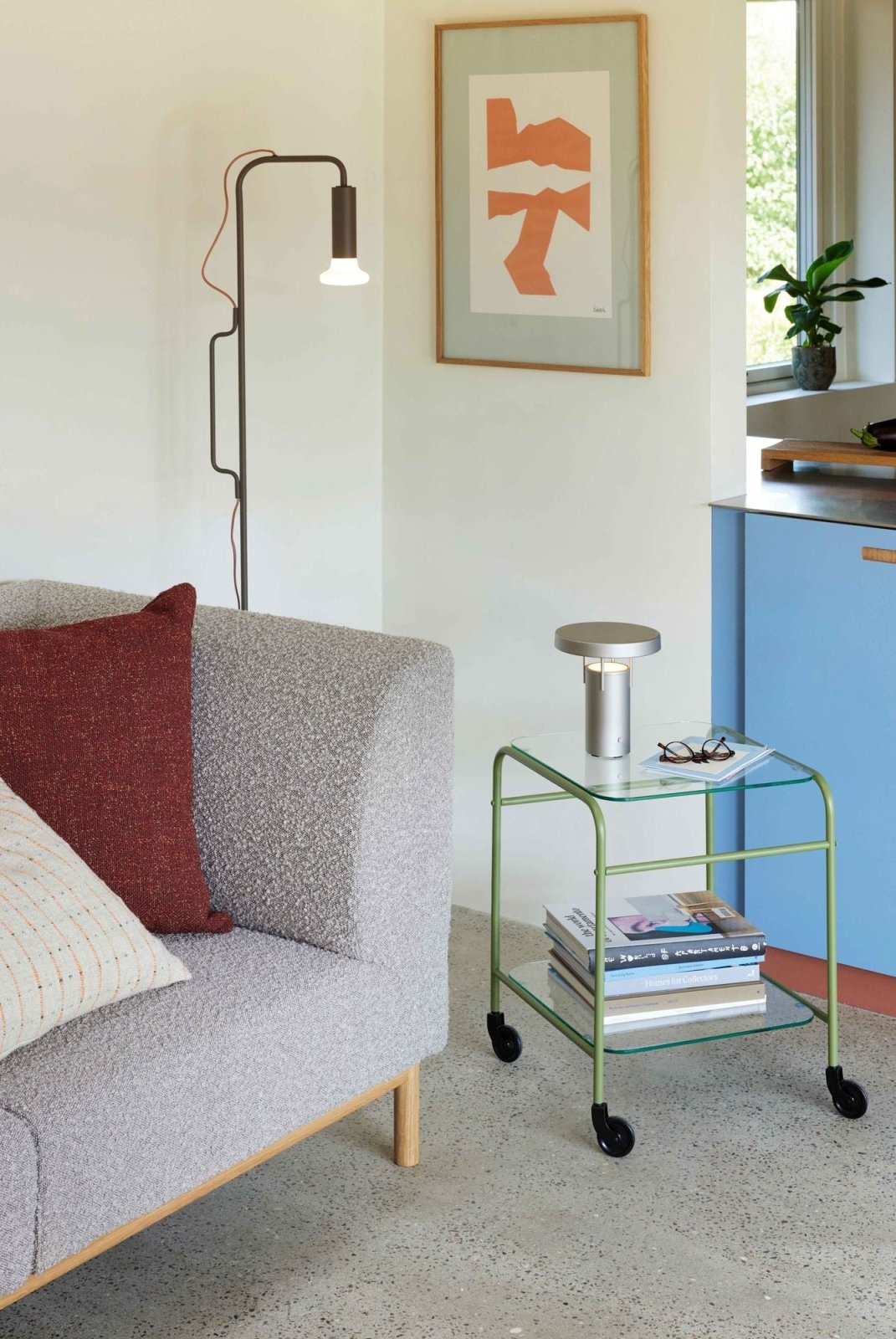 Hübsch Zephyr Vagn, Grön - Azalea Home