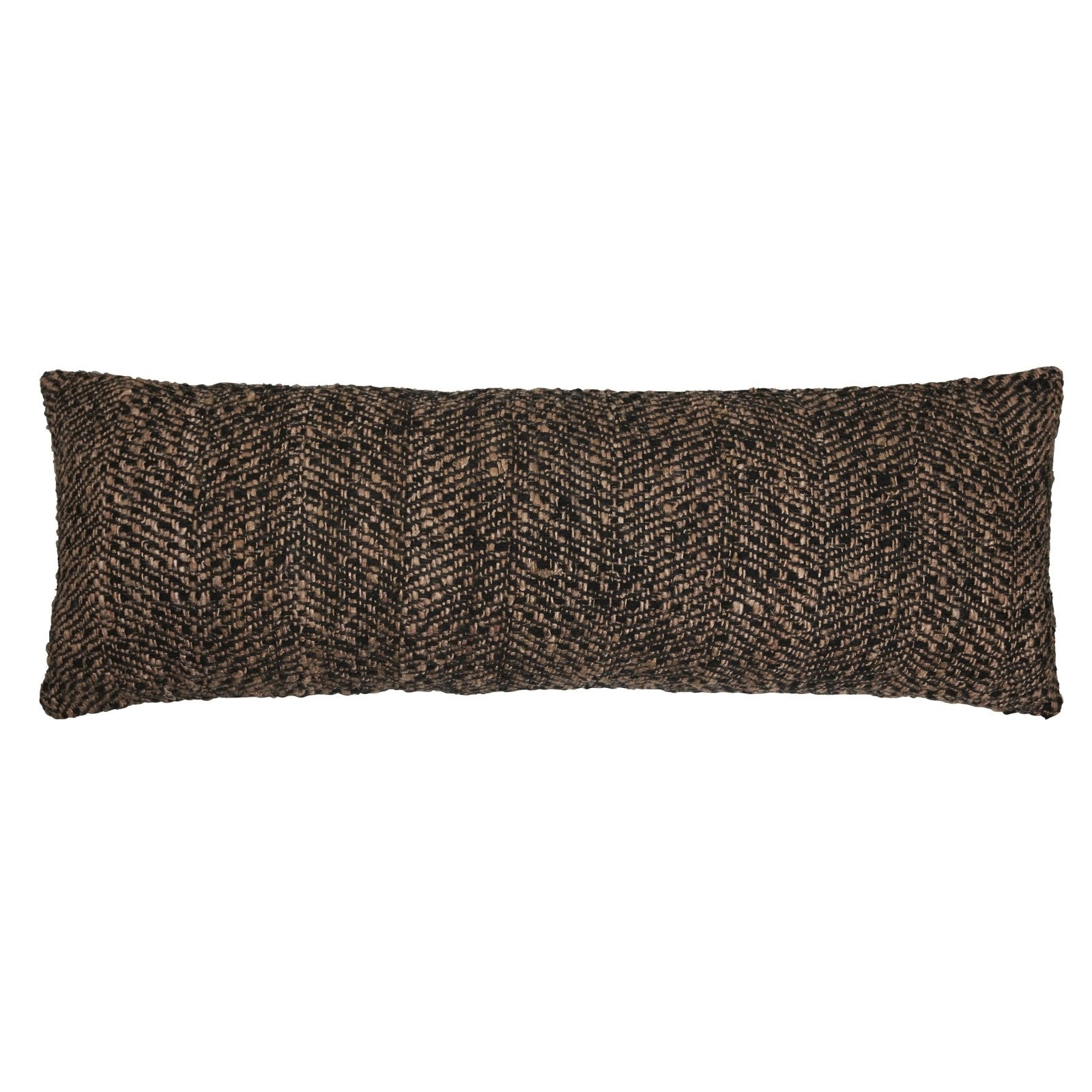 Jakobsdals Cara Fringe Kuddfodral 35x100, Svart - Azalea Home