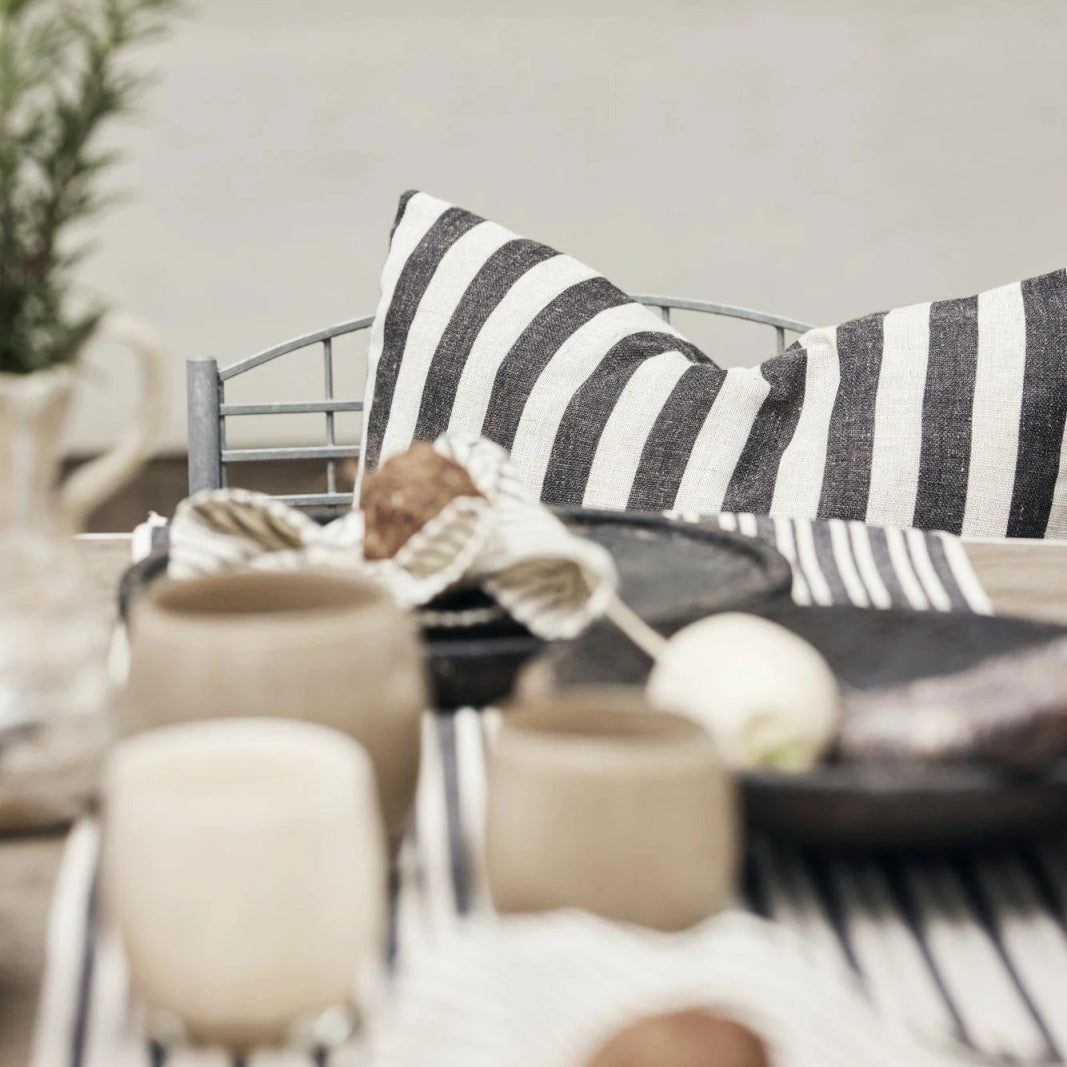 Jakobsdals Cruella stripe Kuddfodral 50x50, Beige - Azalea Home