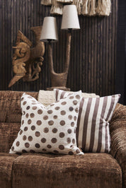 Jakobsdals Cruella stripe Kuddfodral 50x50, Beige - Azalea Home