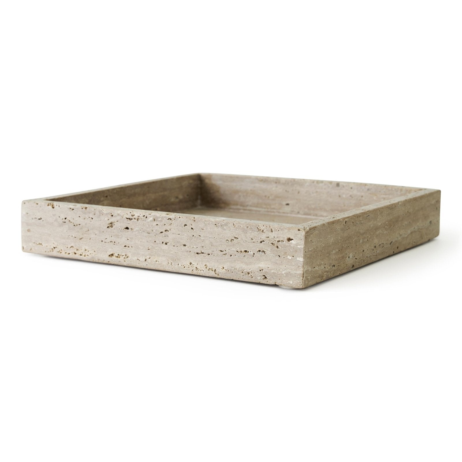 Jakobsdals Mae Square Fat, Travertine - Azalea Home