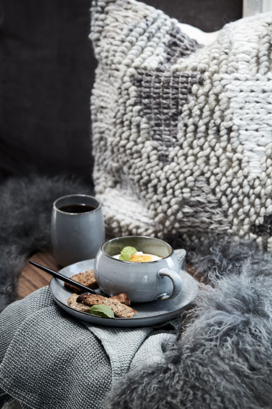 Lene Bjerre Amera Kopp 40cl, Grå - Azalea Home