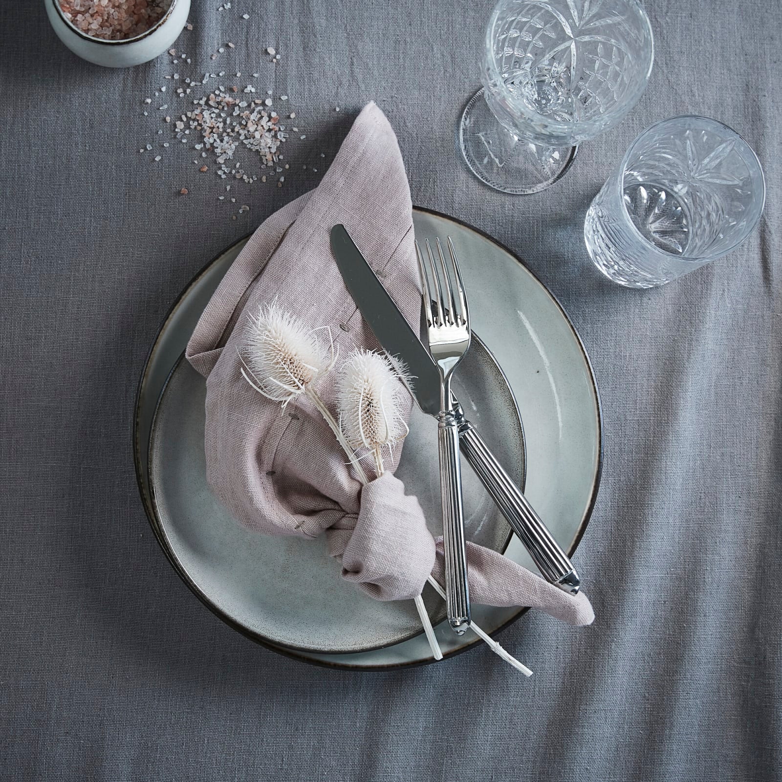 Lene Bjerre Amera Mattallrik Ø26, Grå - Azalea Home