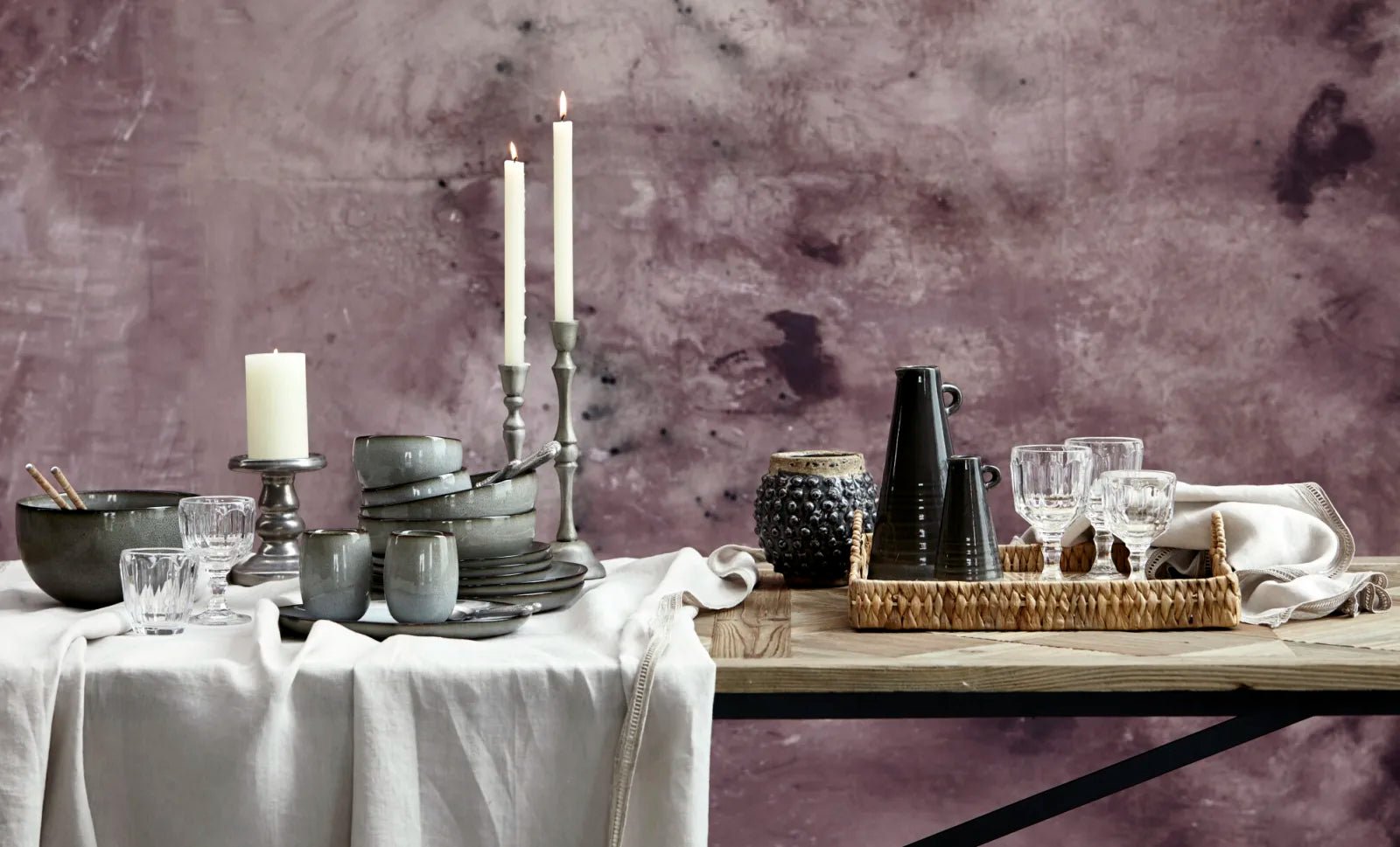 Lene Bjerre Amera Mattallrik Ø26, Grå - Azalea Home