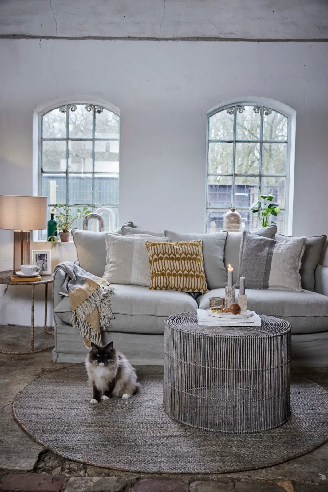 Lene Bjerre Ana Prydnadskudde 50x50, Grå - Azalea Home