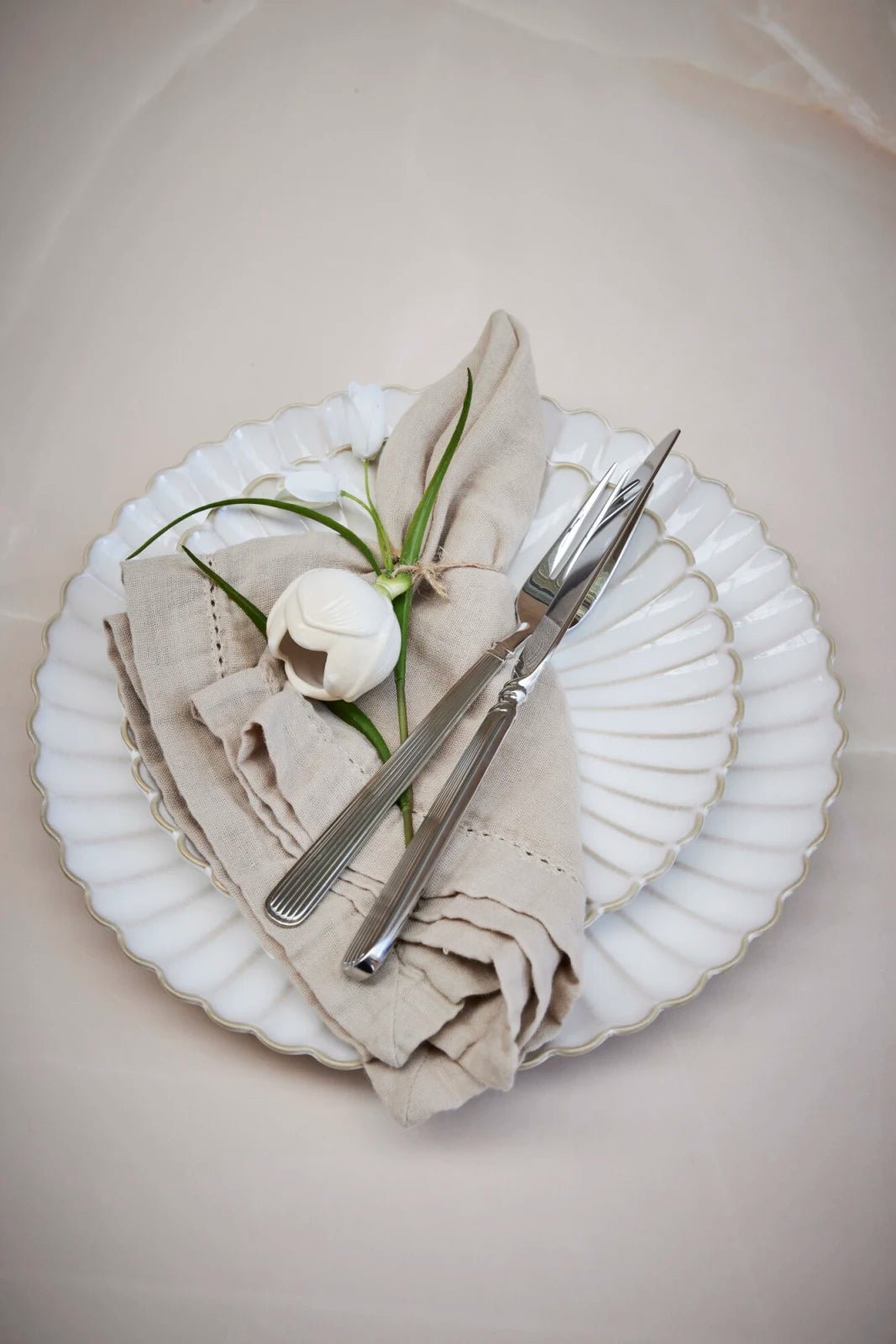 Lene Bjerre Angela servett 45x45, Sand - Azalea Home