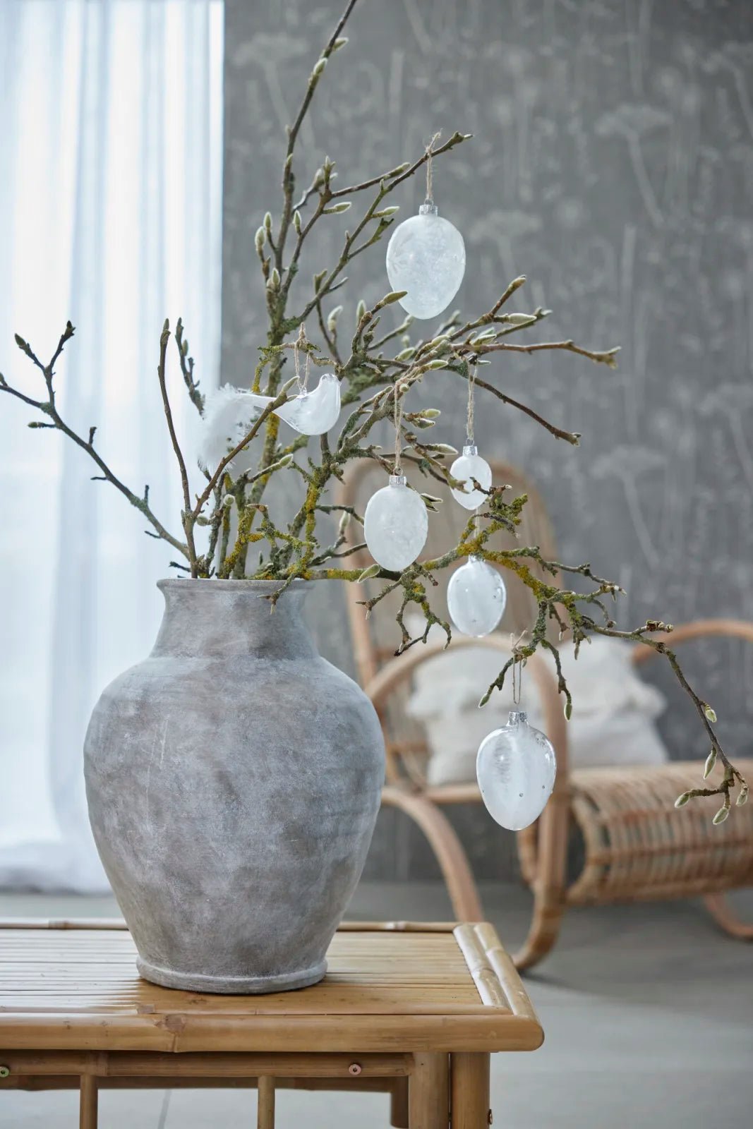 Lene Bjerre Anna vas H40, Antikgrå - Azalea Home