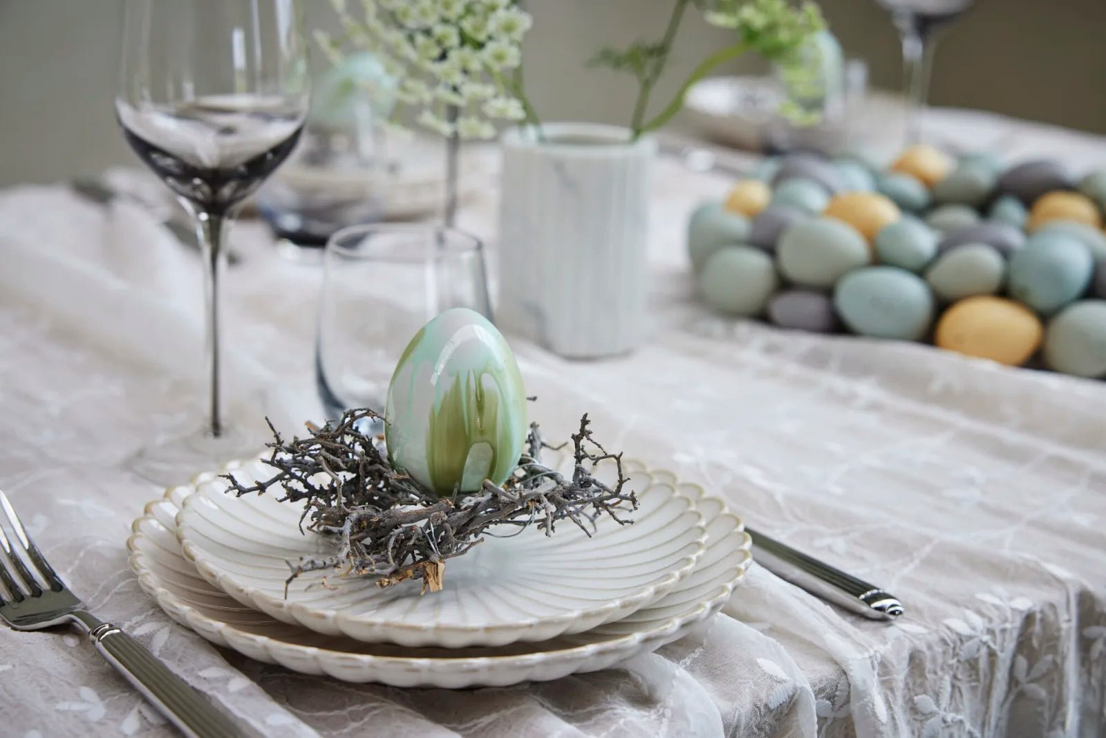 Lene Bjerre Camille Mattallrik Ø20.5, Off white - Azalea Home