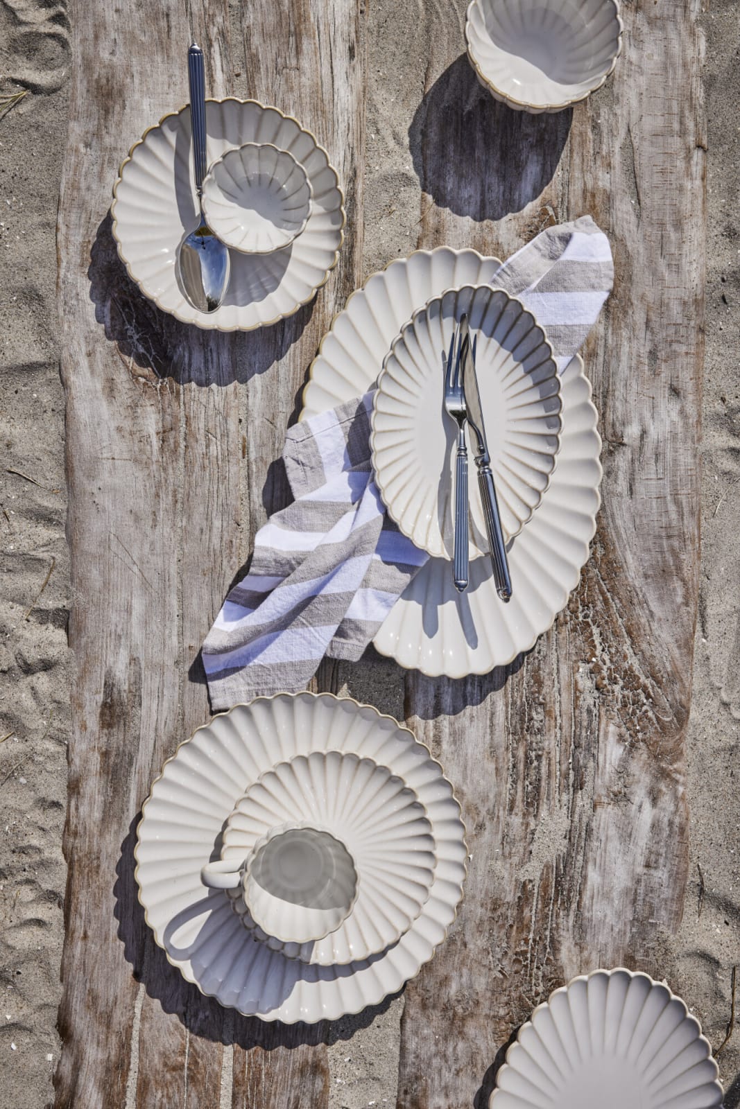 Lene Bjerre Camille Serveringsfat 30.5x21, Off white - Azalea Home