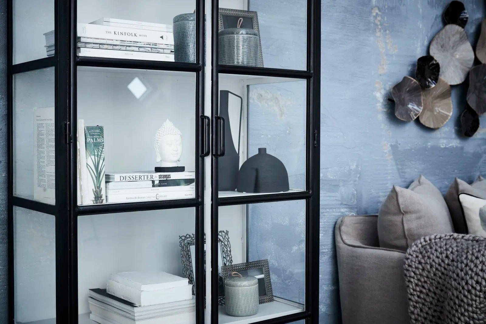 Lene Bjerre Depot skåp 205x80, Svart - Azalea Home