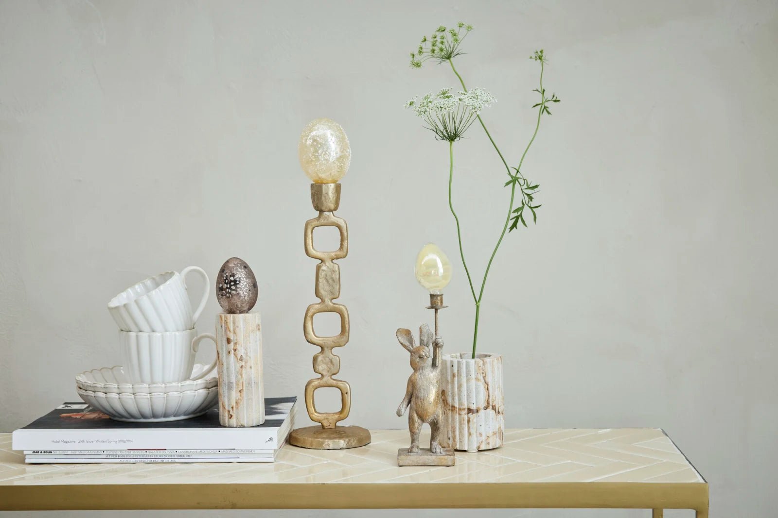 Lene Bjerre Eliana Tandborstmugg Marmor, Linen - Azalea Home