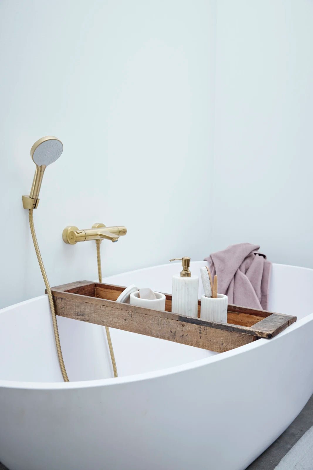 Lene Bjerre Eliana Tandborstmugg Marmor, Vit - Azalea Home