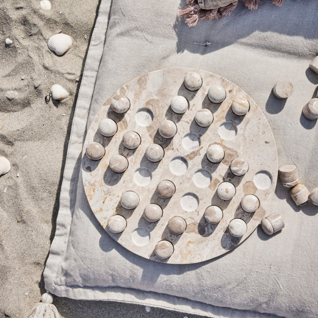 Lene Bjerre Ellia Brädspel Solitaire, Marmor - Azalea Home