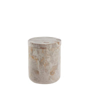 Lene Bjerre Ellia burk 11,5x9 marmor, Beige - Azalea Home