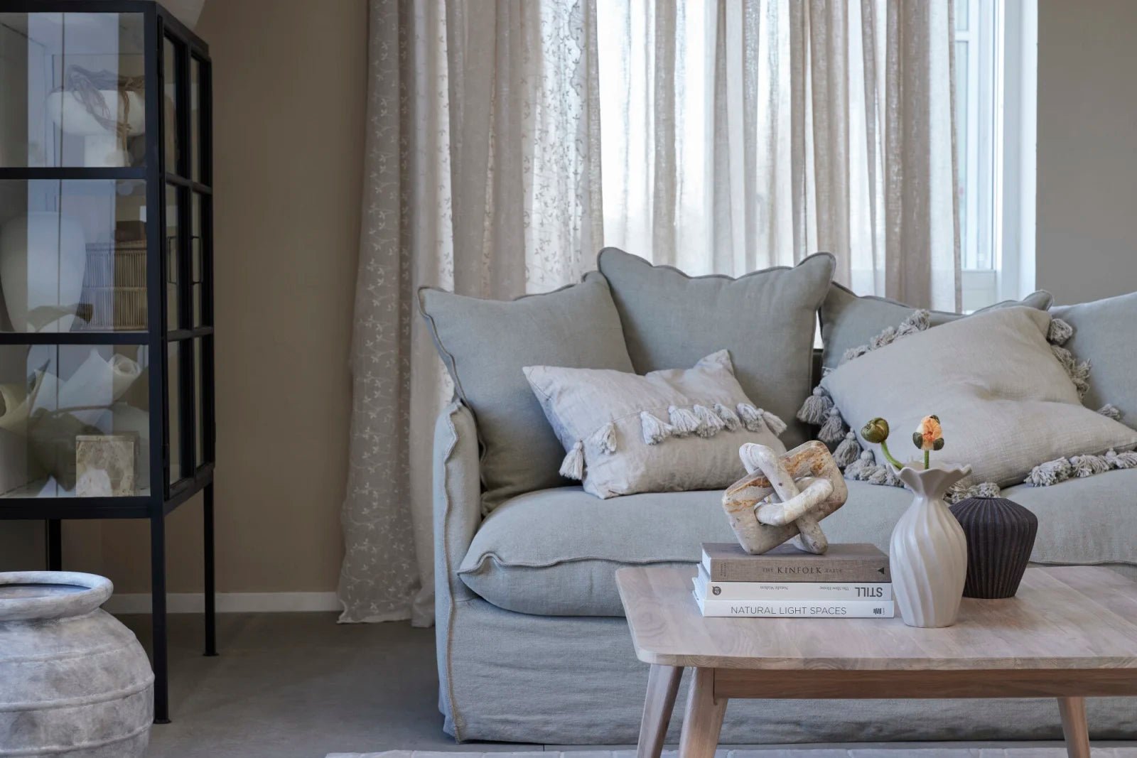 Lene Bjerre Ellia Dekoration H15, Linen - Azalea Home