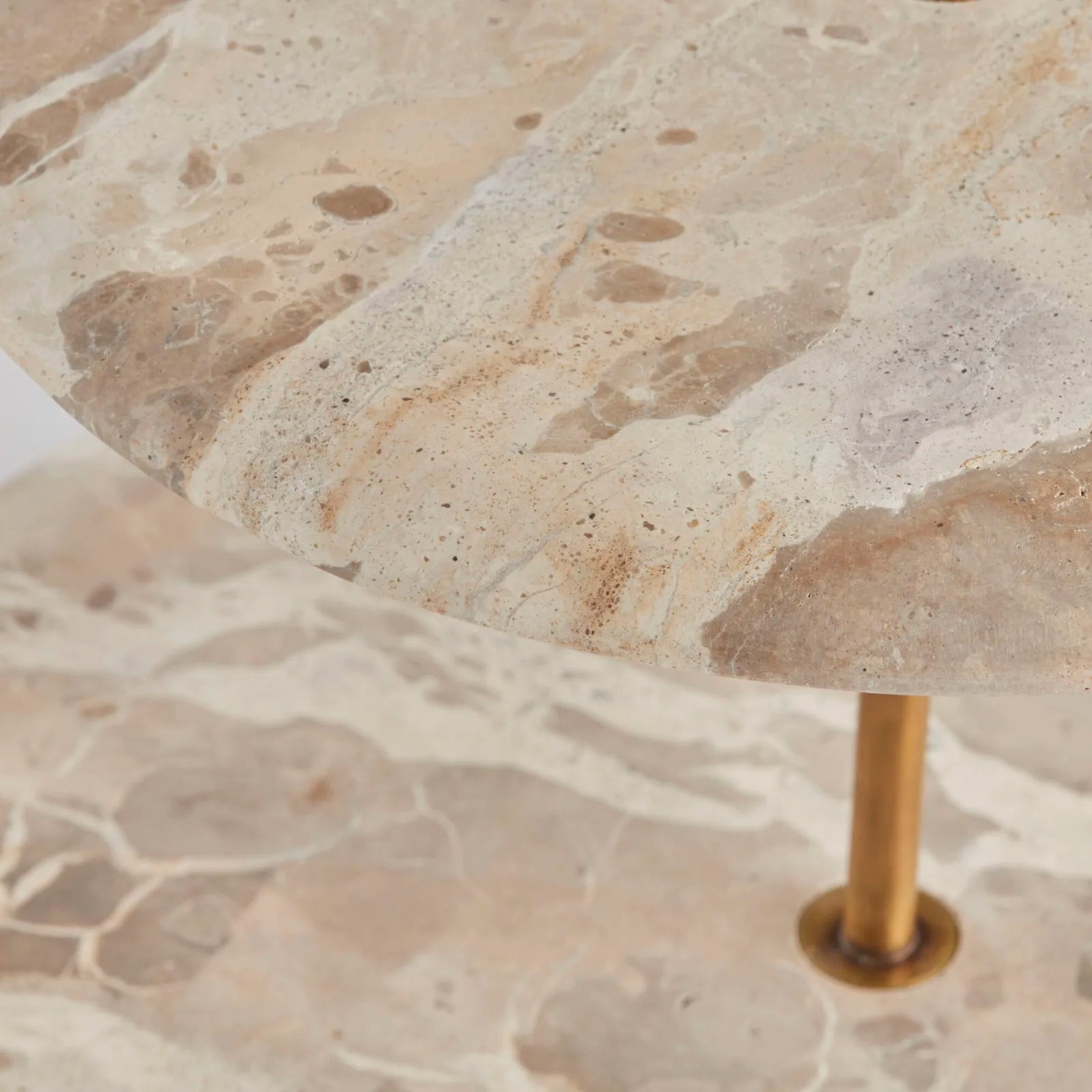 Lene Bjerre Ellia Kakfat Etagere Marmor, Linen - Azalea Home