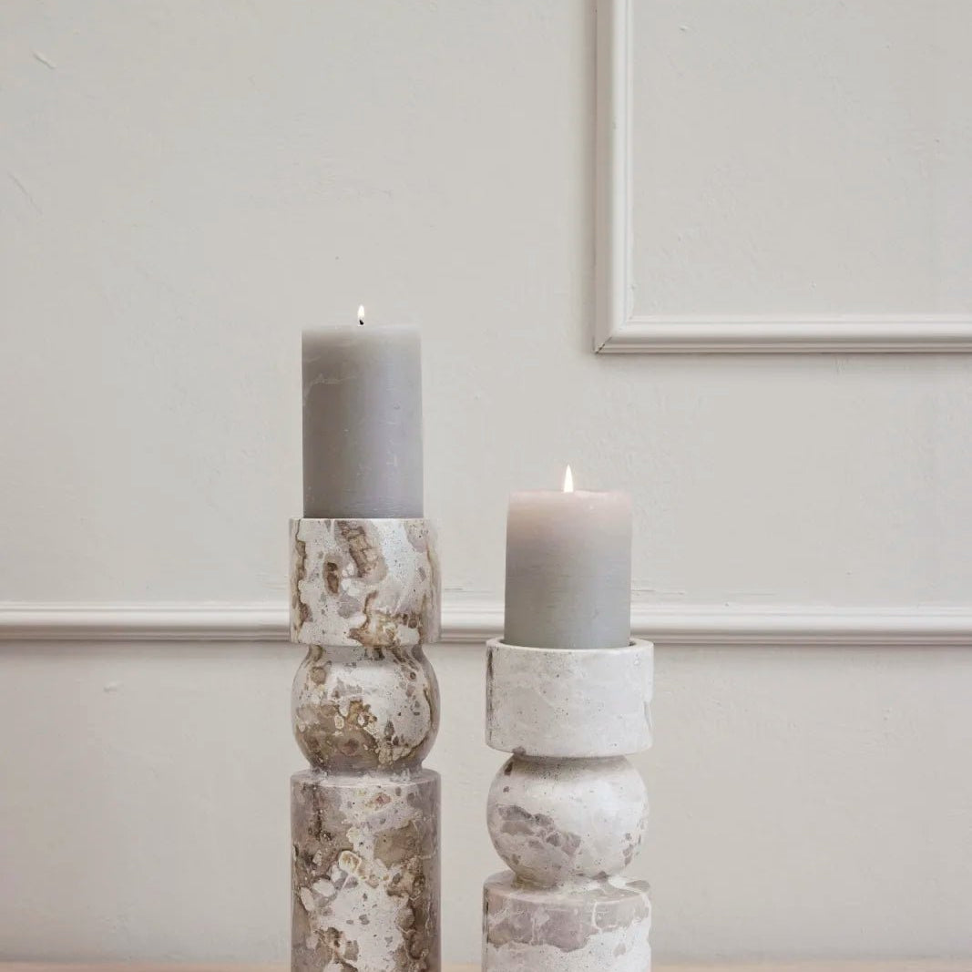 Lene Bjerre Ellia ljusstake H30, Linen - Azalea Home