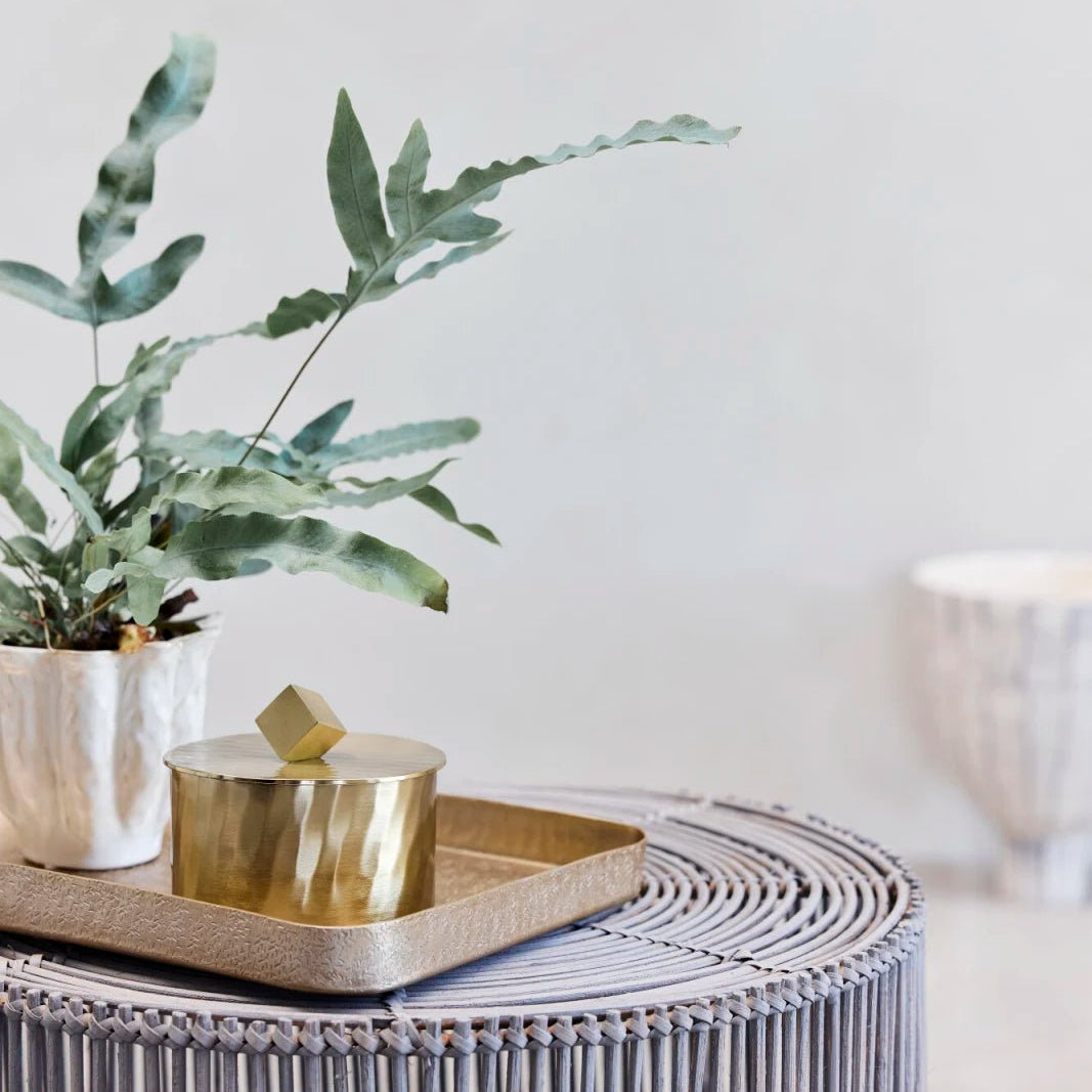 Lene Bjerre Ellivia burk 12x12 cm, Guld - Azalea Home