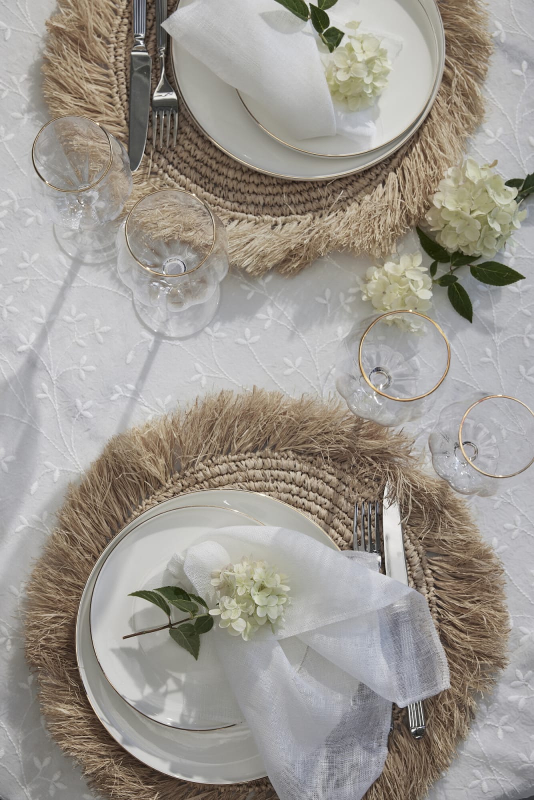 Lene Bjerre Eloise duk 320X160, Linen - Azalea Home