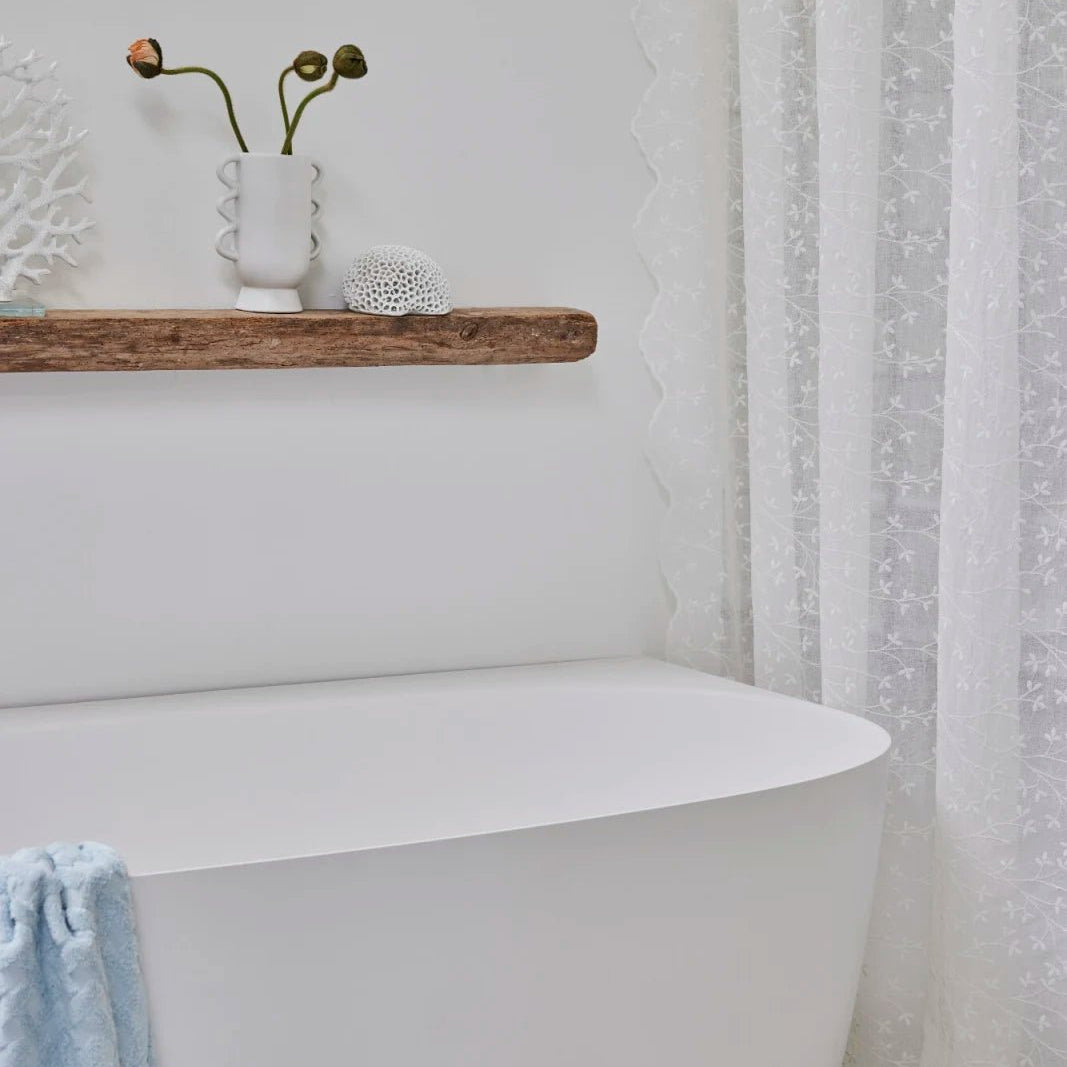 Lene Bjerre Eloise duschdraperi 200x160, Off White - Azalea Home