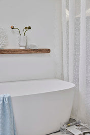 Lene Bjerre Eloise duschdraperi 200x160, Off White - Azalea Home