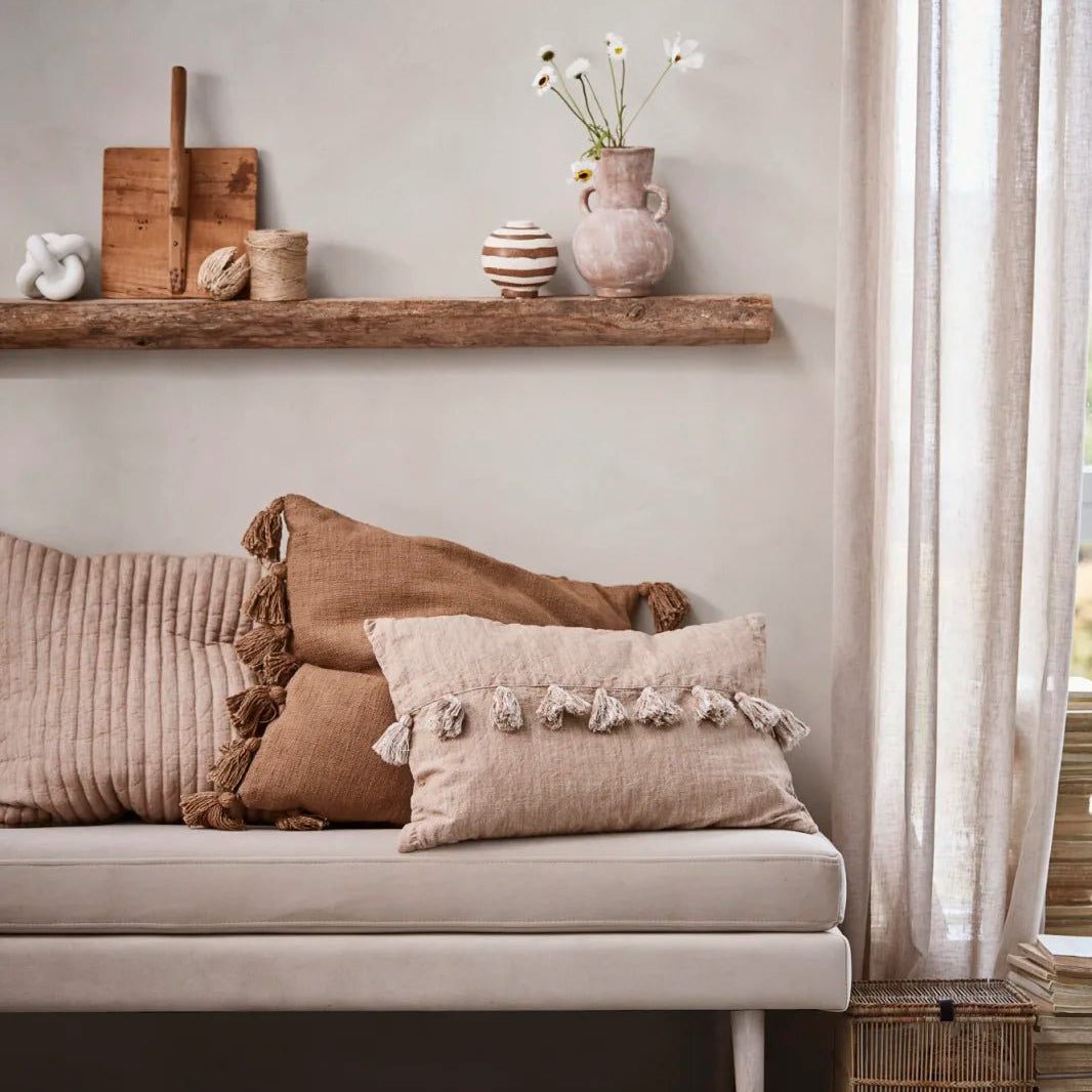 Lene Bjerre Feminia Kudde 60x60, Tigers Eye - Azalea Home