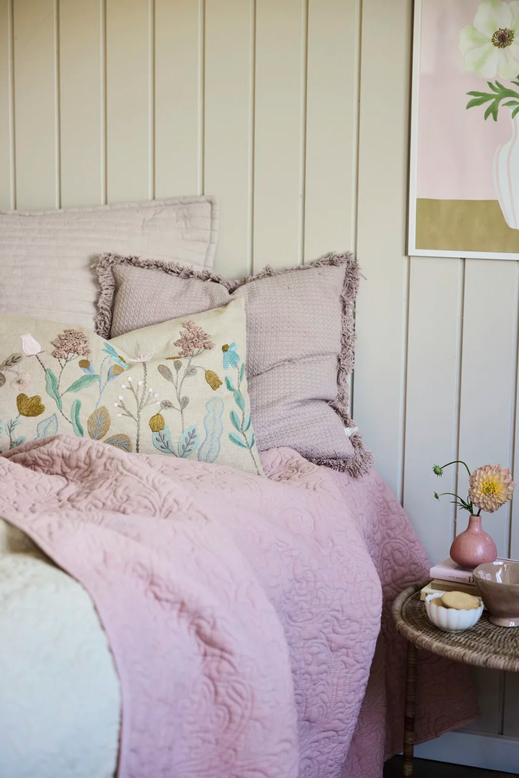 Lene Bjerre Fioelle Prydnadskudde 50x50, Bark - Azalea Home