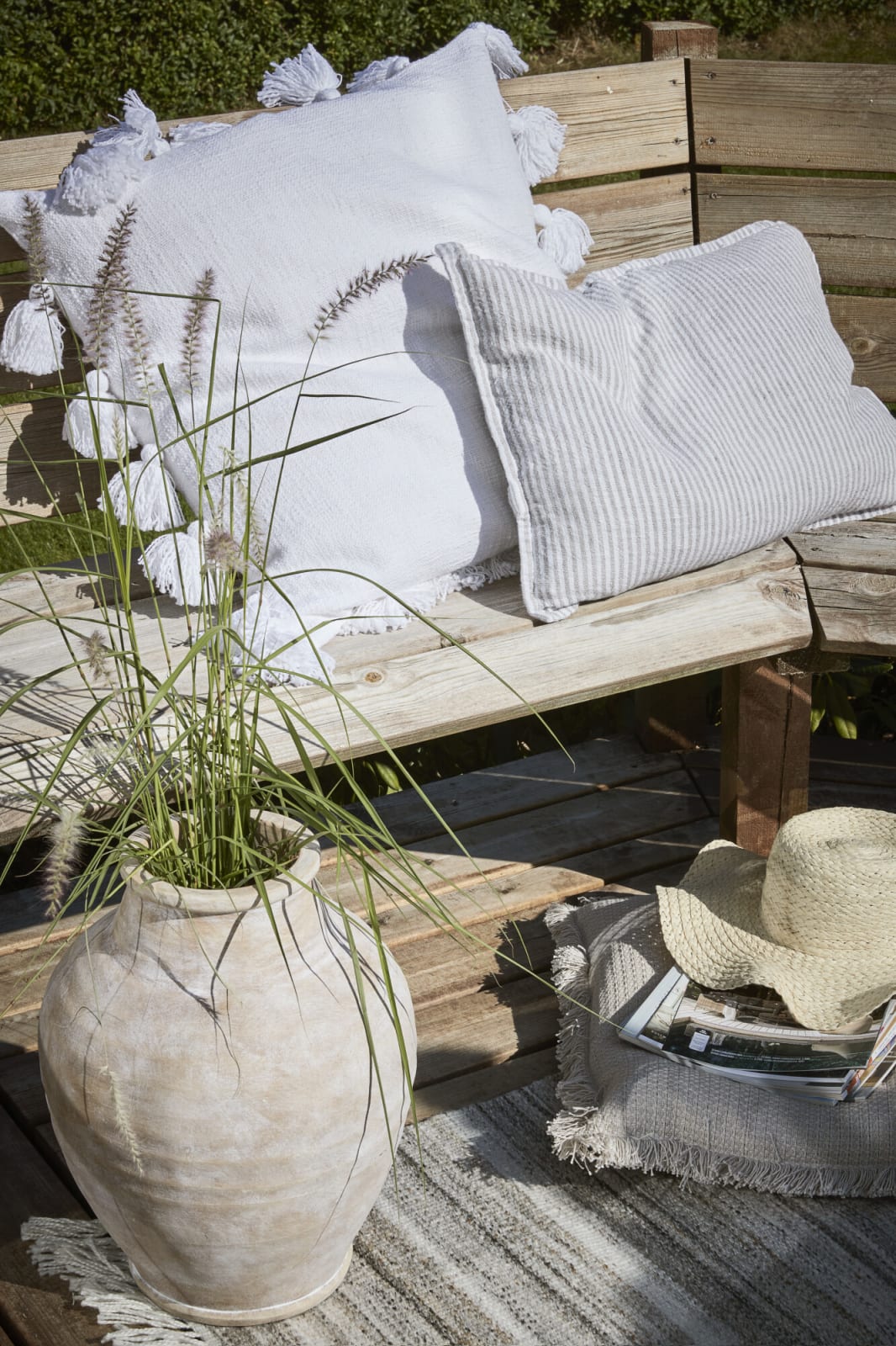 Lene Bjerre Fiona Prydnadskudde 60x40, Grå - Azalea Home