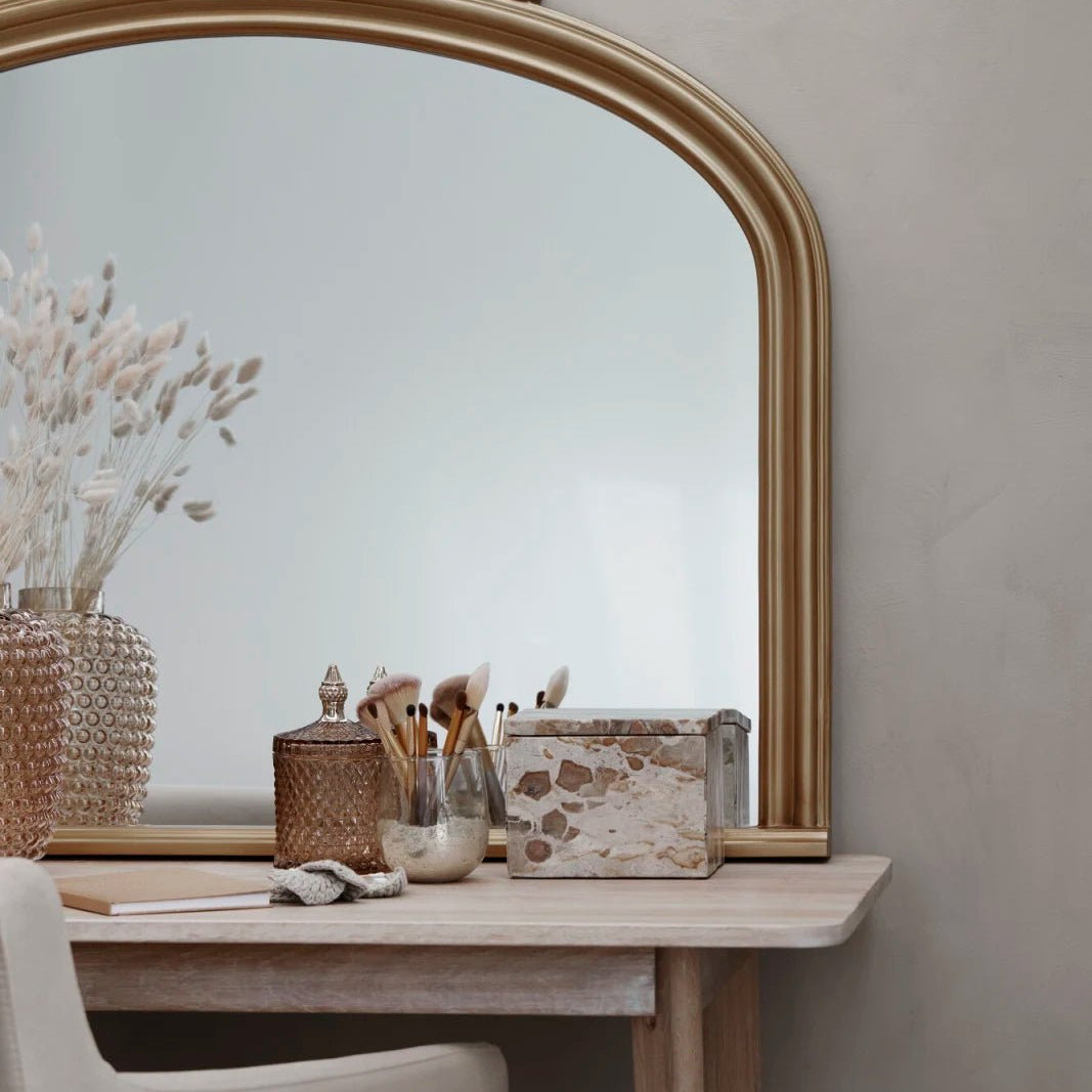 Lene Bjerre Halene spegel H108XW91, Guld - Azalea Home