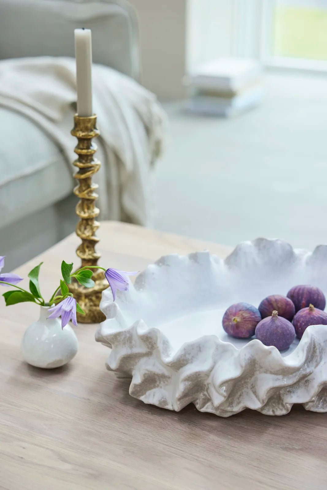 Lene Bjerre Helene vas H9 cm, Vit - Azalea Home