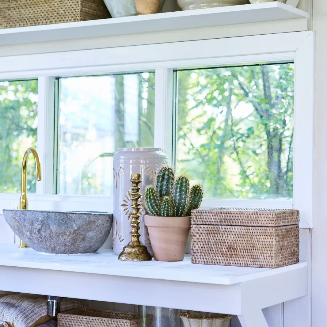 Lene Bjerre Hilde lykta H25 cm, Beige - Azalea Home