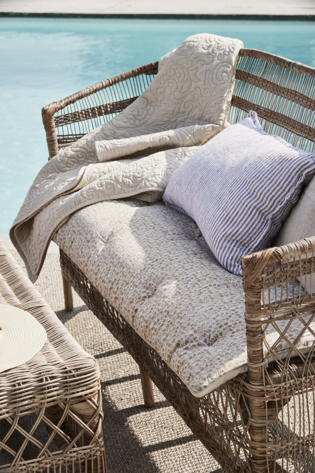 Lene Bjerre Isabelle pläd 170x130, Beige - Azalea Home