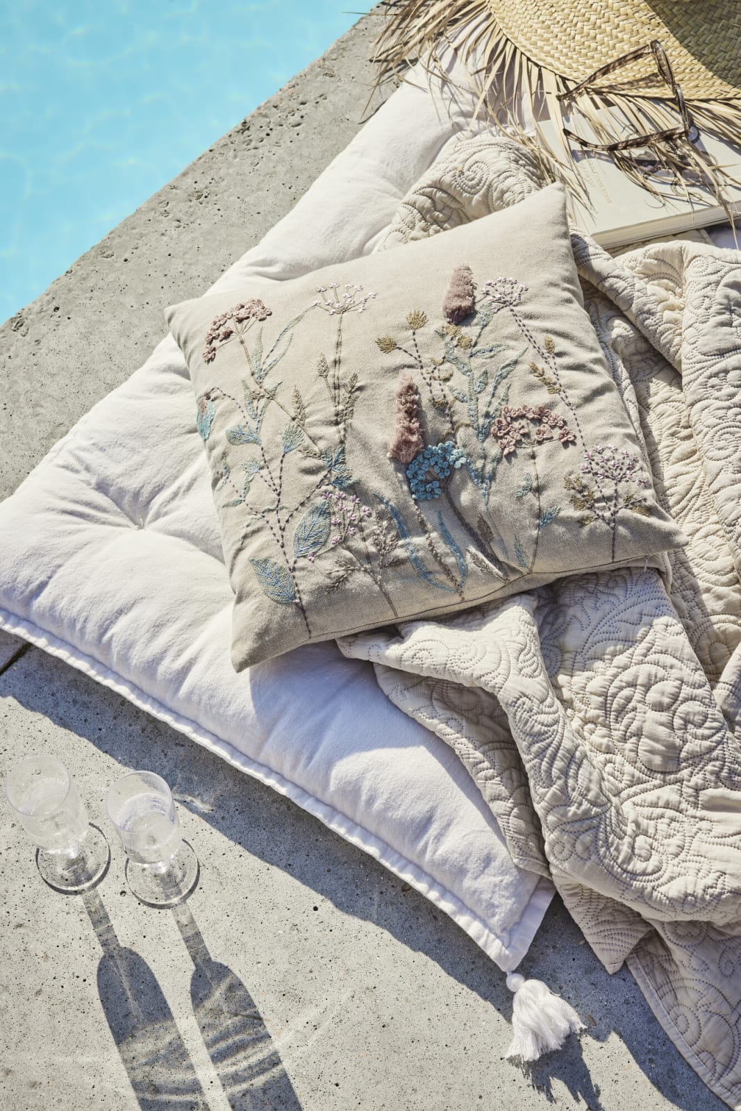 Lene Bjerre Isabelle pläd 170x130, Beige - Azalea Home