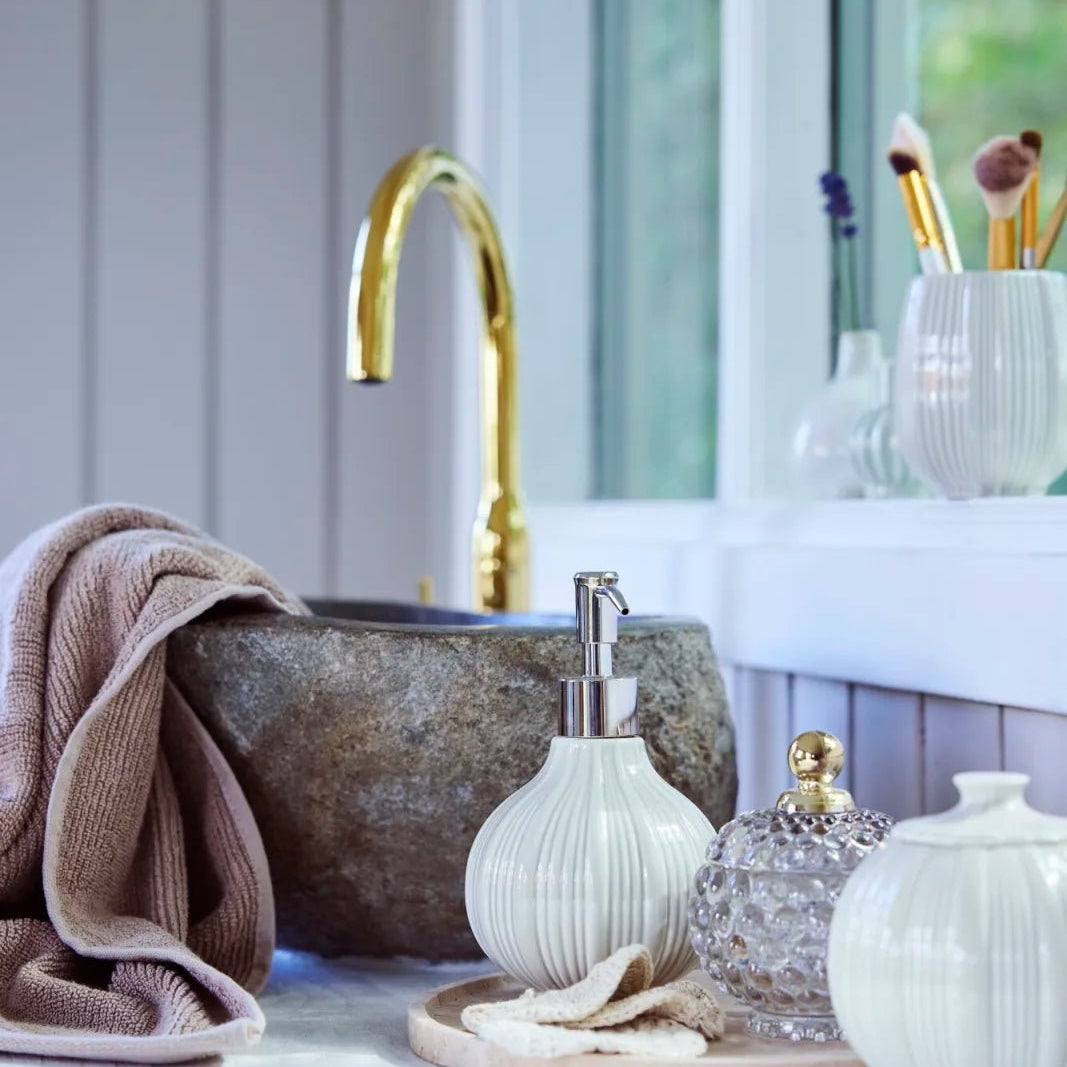 Lene Bjerre Lily Tvålpump H16,3 cm, Vit - Azalea Home