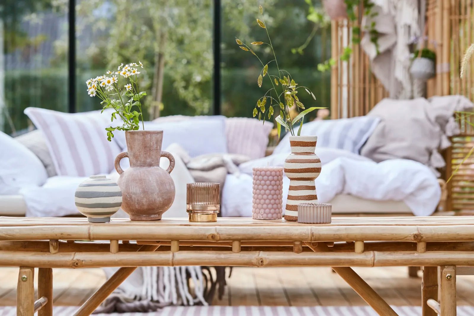 Lene Bjerre Mandisa Sittbänk 120cm, Bambu - Azalea Home