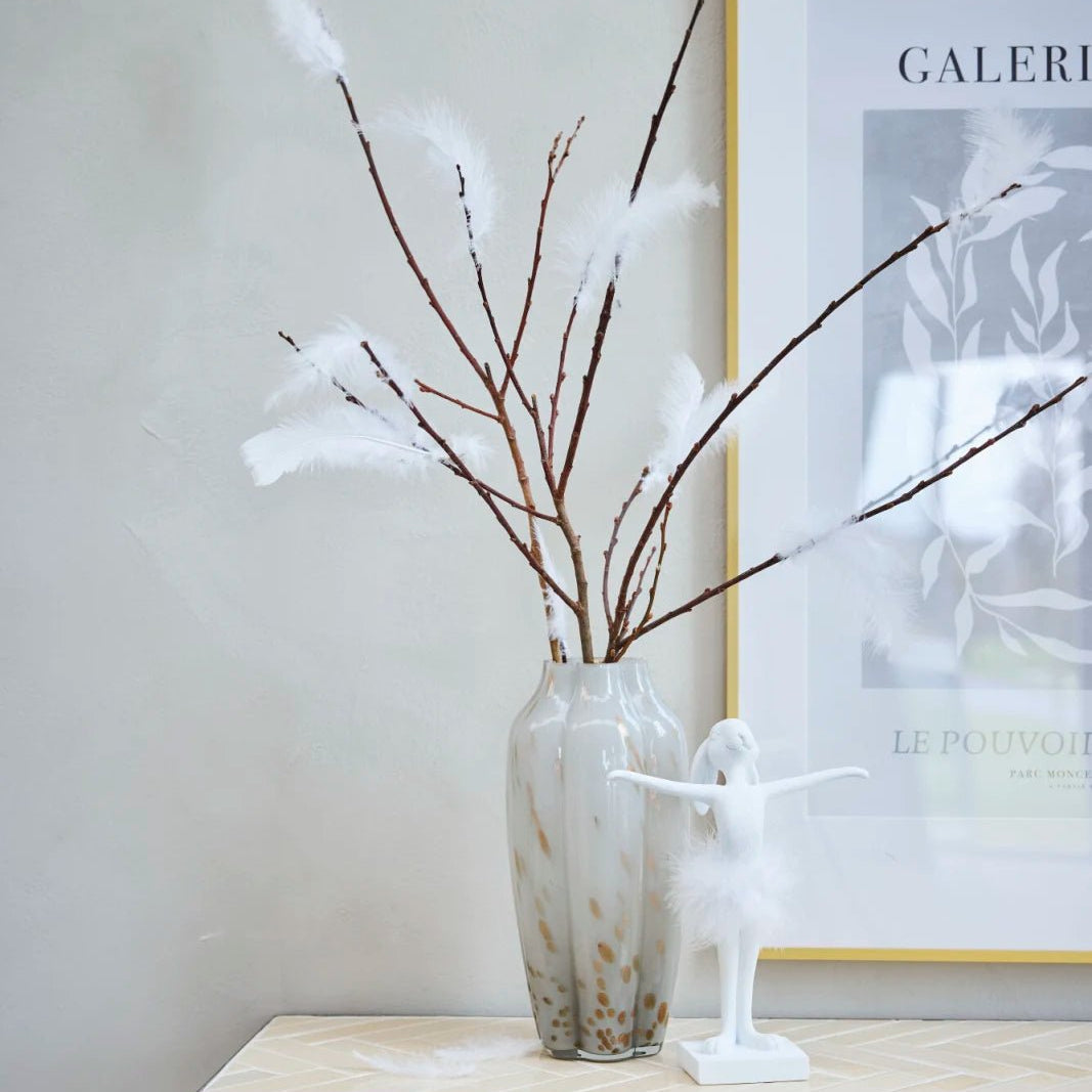 Lene Bjerre Mara vas 15x15 cm, Off White - Azalea Home