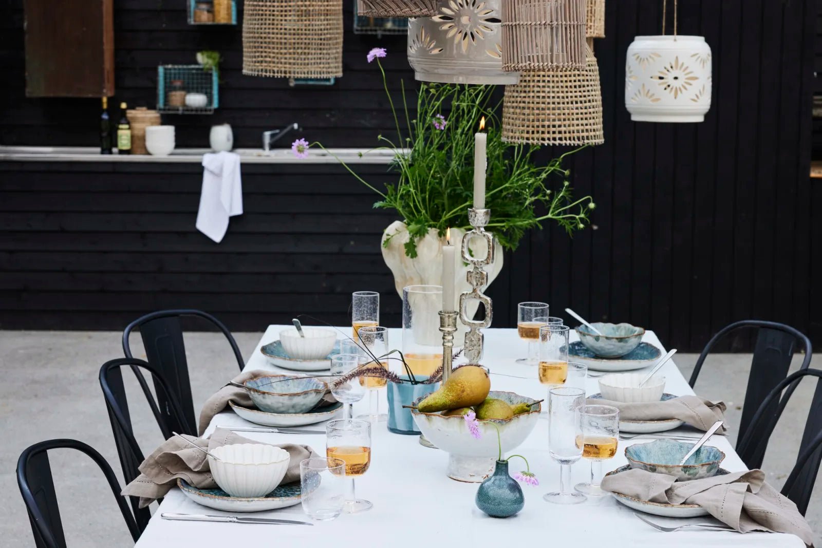 Lene Bjerre Marelle vas Ø10, Blå - Azalea Home