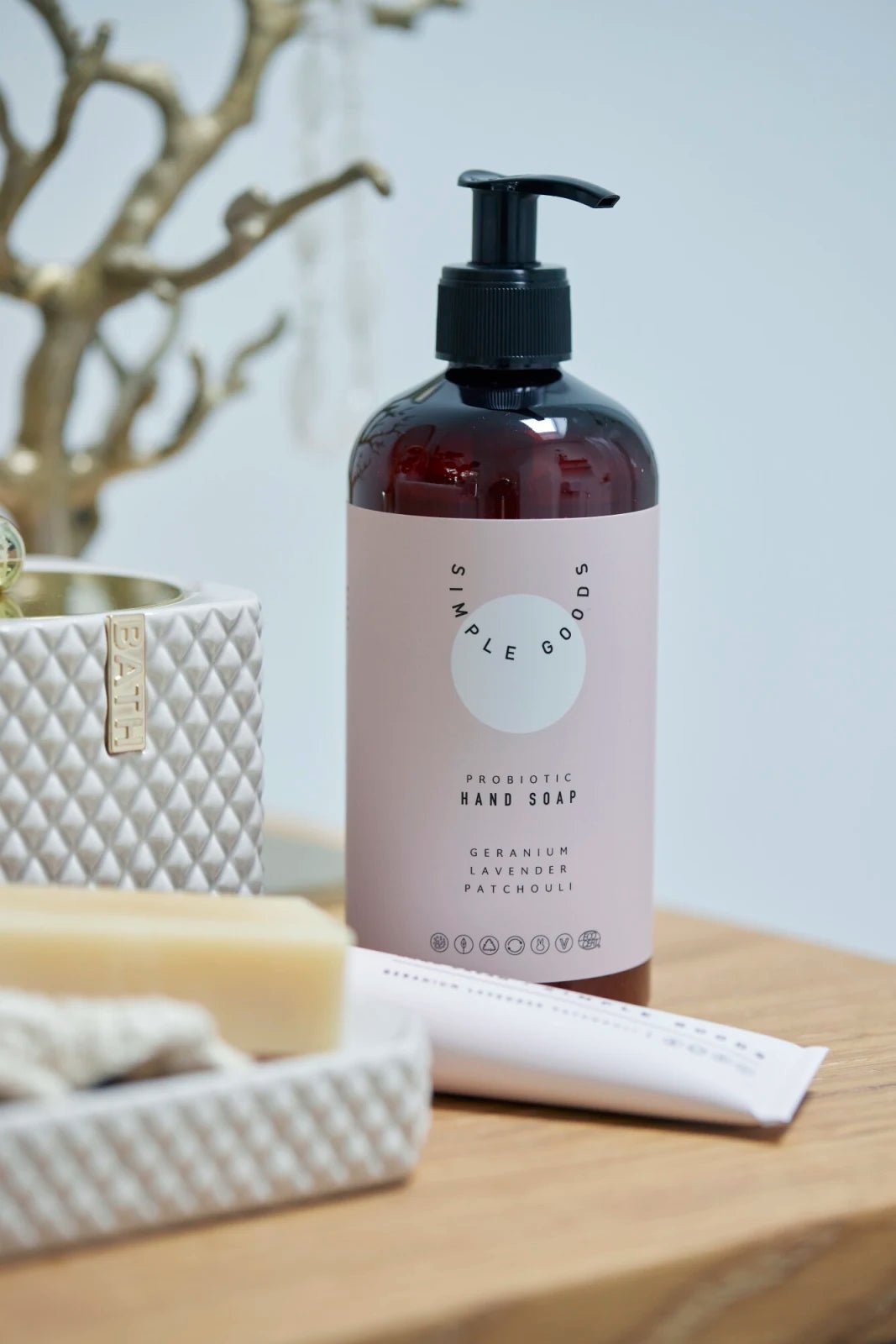 Lene Bjerre Marion Tandborstmugg, Camel / Guld - Azalea Home