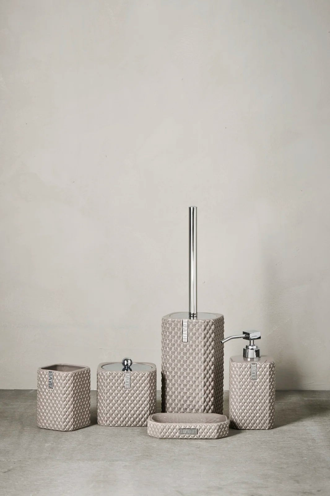 Lene Bjerre Marion Tandborstmugg, Greige / Silver - Azalea Home