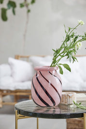 Lene Bjerre Marla sidobord 37x37, Smoke / Guld - Azalea Home