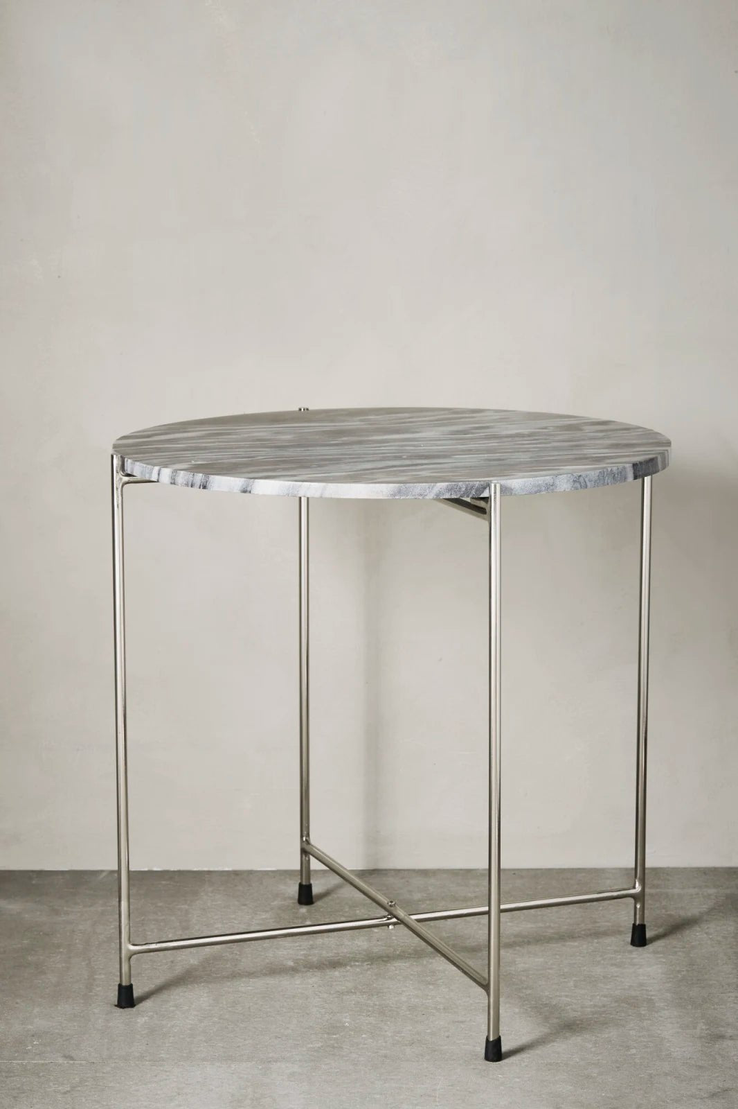 Lene Bjerre Marmilla Sidobord 2 - Pack, Grå / Silver - Azalea Home