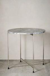 Lene Bjerre Marmilla Sidobord 2 - Pack, Grå / Silver - Azalea Home