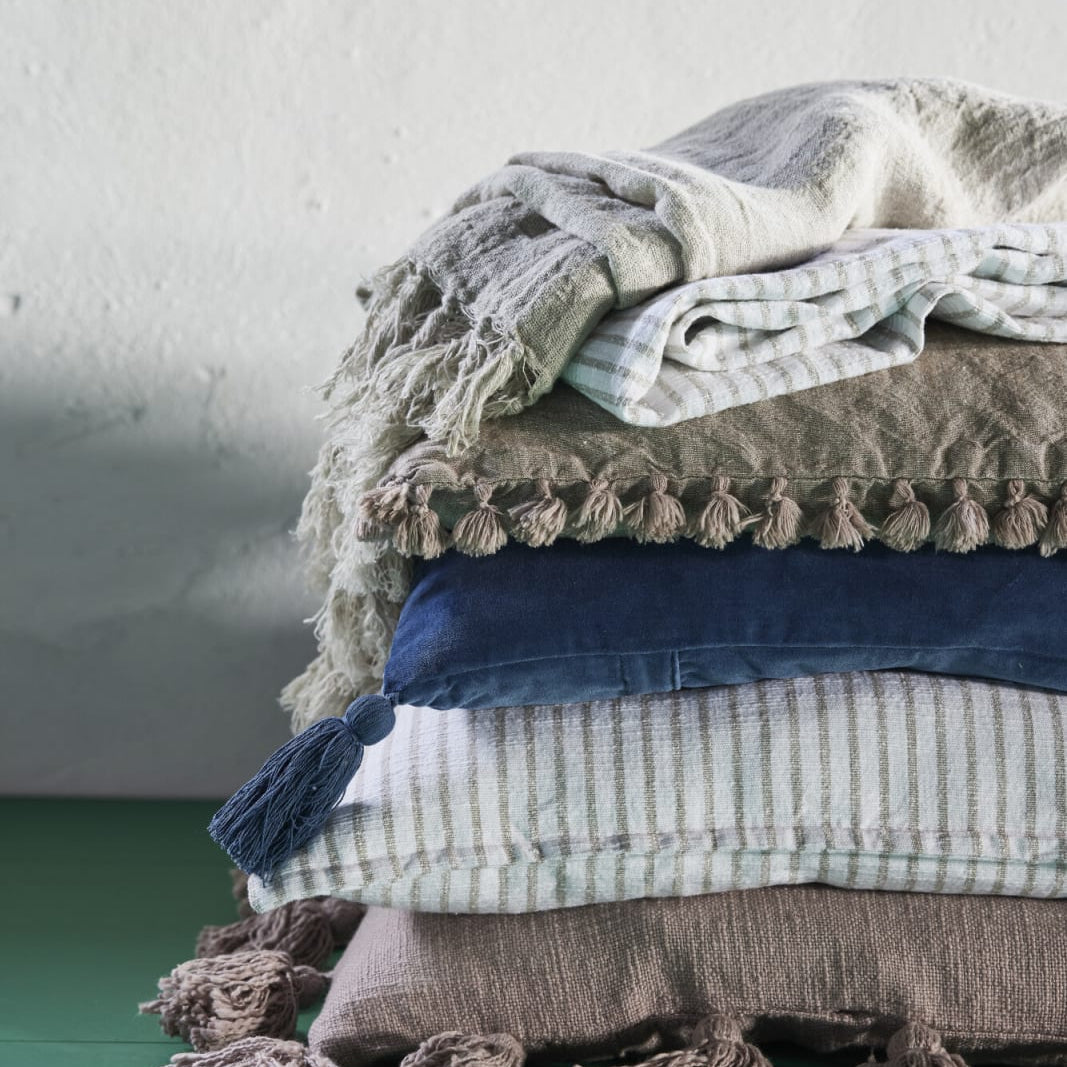 Lene Bjerre Masilia Prydnadskudde 50x50, Blå - Azalea Home