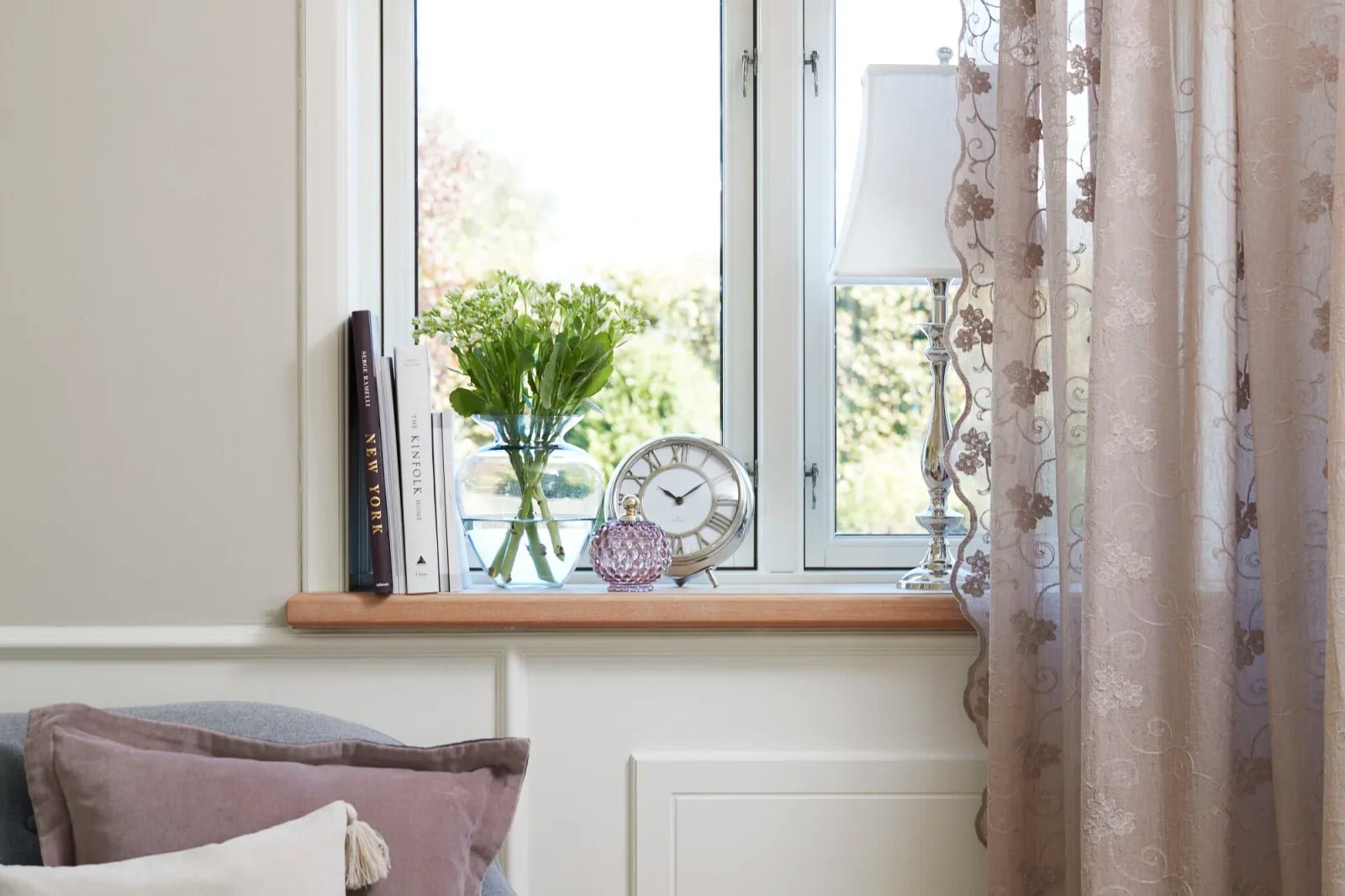 Lene Bjerre Milia vas H24.5, Ljusgrå - Azalea Home