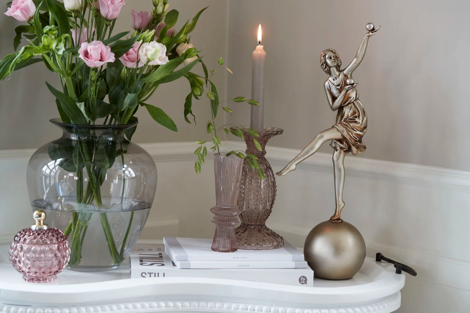 Lene Bjerre Milia vas H30, Ljusgrå - Azalea Home