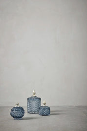 Lene Bjerre Miya Glasburk H11, Blå - Azalea Home