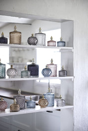 Lene Bjerre Miya Glasburk H17.5cm, Pearl / Guld - Azalea Home